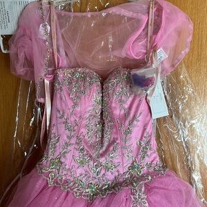 Long prom ballgown quince dress quinceanera